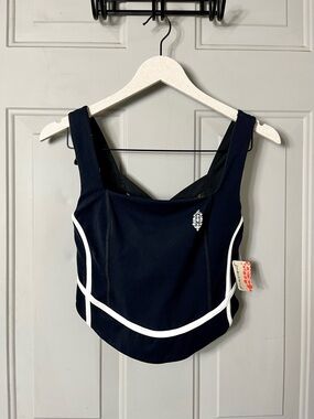 NEW FP Movement Free People Black White Sports Bra size small